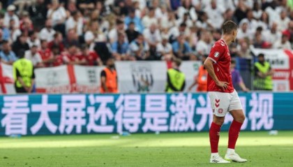 【欧洲杯】丹麦1比1英格兰，凯恩进球，尤尔曼世界波